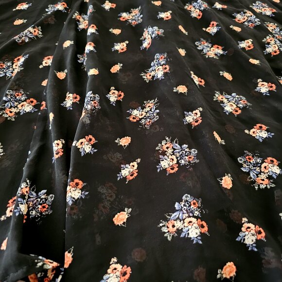 Torrid Plus Size Black Sheer Dress With Bell Sleeves - Picture 9 of 13